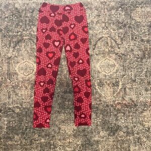 Heart Patterned Kids Leggings